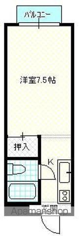 コーポすずらん(1K/1階)の間取り写真