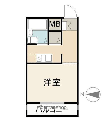 ラ・トゥール上吉田(ワンルーム/4階)の間取り写真