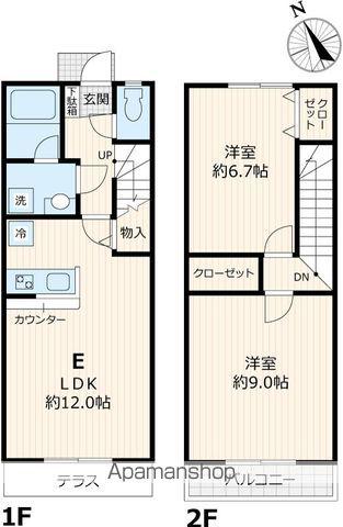 カサベル(2LDK)の間取り写真