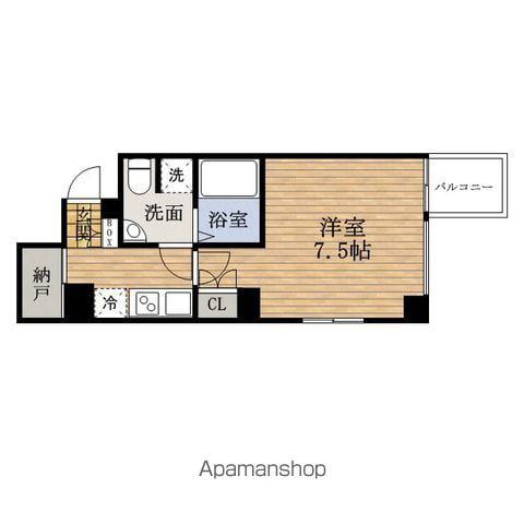 ARDEN京町堀イースト(1K/11階)の間取り写真