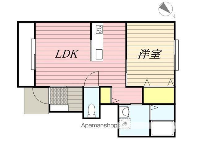 カーペンターハウス12号館(1LDK/1階)の間取り写真