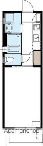 ヴィル・エステート(1K/3階)の間取り写真