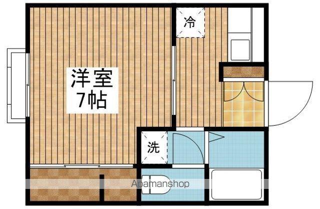 ソレイユ(1K/1階)の間取り写真