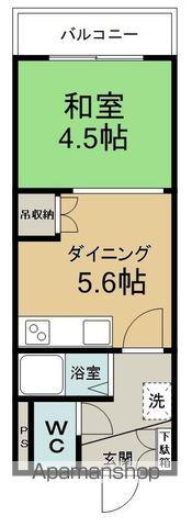 和楽マンション(ワンルーム/3階)の間取り写真