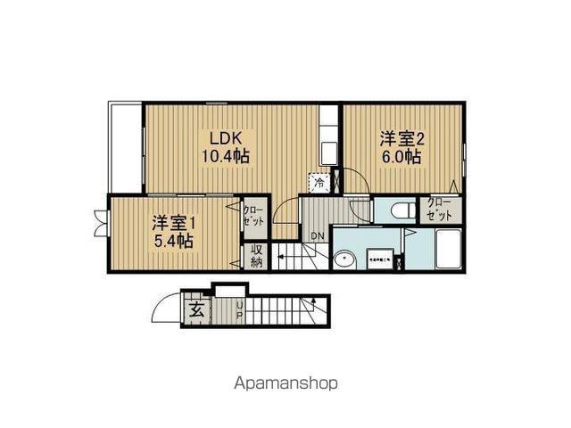 コート・ルミエール(2LDK/2階)の間取り写真