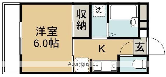 サンモール松崎(1K/3階)の間取り写真