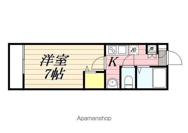 MS.V(1K/2階)の間取り写真