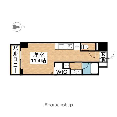 御幸レジデンス丸の内(ワンルーム/1階)の間取り写真