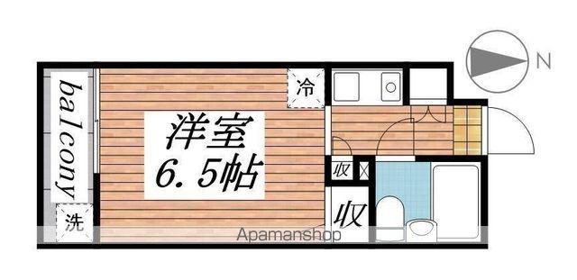 メゾン・ド・カンパーニュ(ワンルーム/4階)の間取り写真