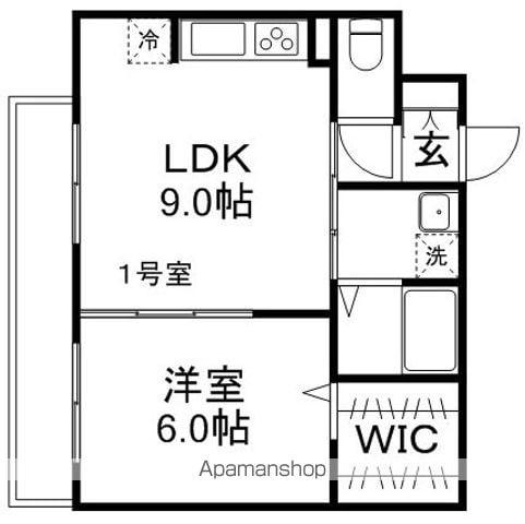 ルミエール井の頭(1LDK/1階)の間取り写真