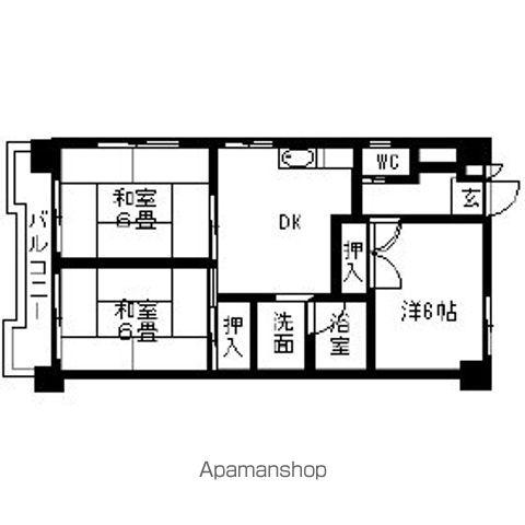 STビル(3DK/5階)の間取り写真