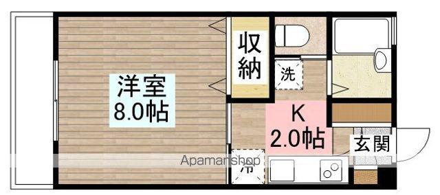 ルミネⅡ(1K/1階)の間取り写真