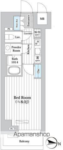 ルーエ押上(1K/7階)の間取り写真