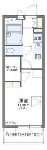 レオパレス金仙寺湖二号館(1K/2階)の間取り写真