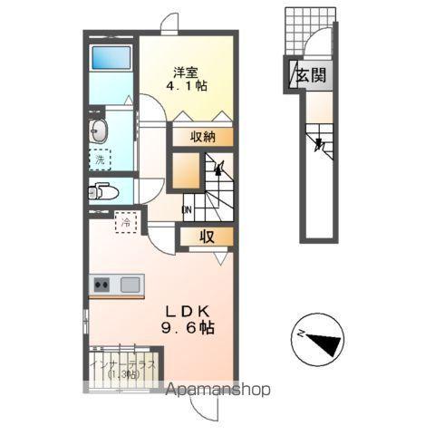 ドリームメゾン 2(1LDK/2階)の間取り写真