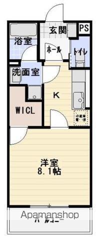 メゾンアネシス(1K/1階)の間取り写真