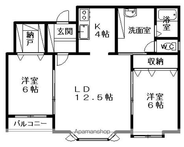 リバーサイドT・S(2LDK/2階)の間取り写真