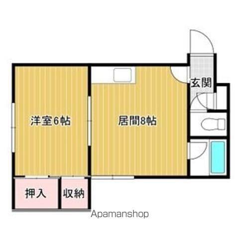 パ-クサイドコート(1LDK/1階)の間取り写真
