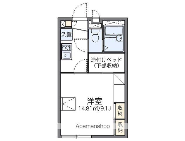 レオパレスセレンディピティ(1K/2階)の間取り写真