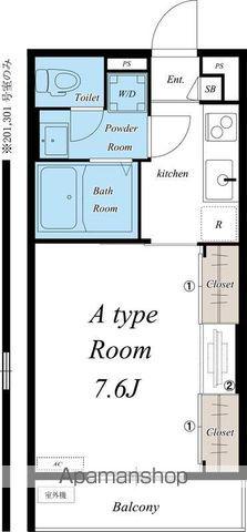 リブリ・ルームス本千葉(1K/2階)の間取り写真