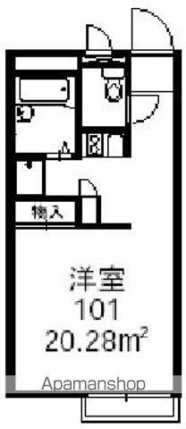 レオパレス丸岡(1K/1階)の間取り写真