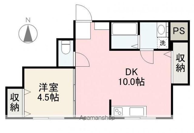 EXCELLENTⅢ(1DK/4階)の間取り写真