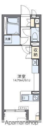 レオネクストサンシャイン観世(ワンルーム/2階)の間取り写真
