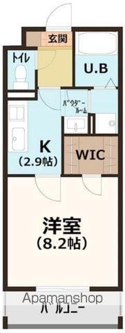 シンシア寿(1K/2階)の間取り写真