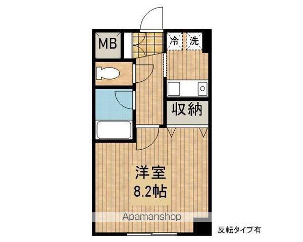 マンションシュエット1(1K/2階)の間取り写真