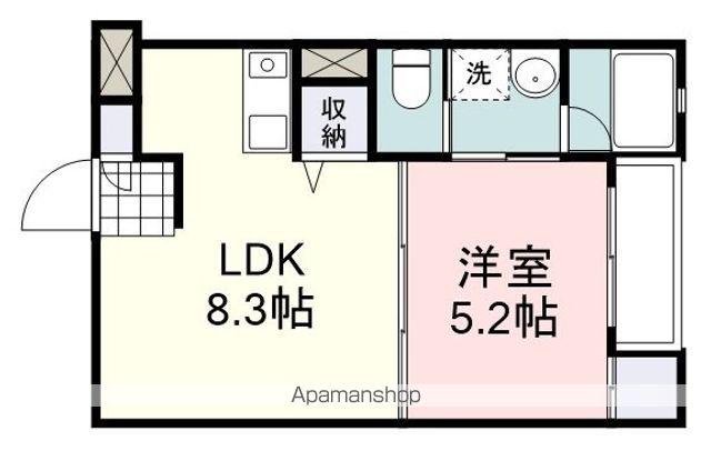 なごみマンション(1LDK/2階)の間取り写真