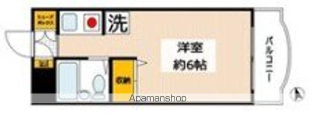 サンライズ北柏(ワンルーム/2階)の間取り写真