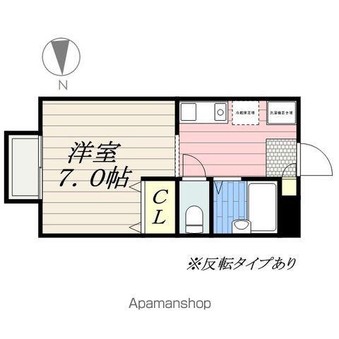 メゾンパティオB(1K/2階)の間取り写真