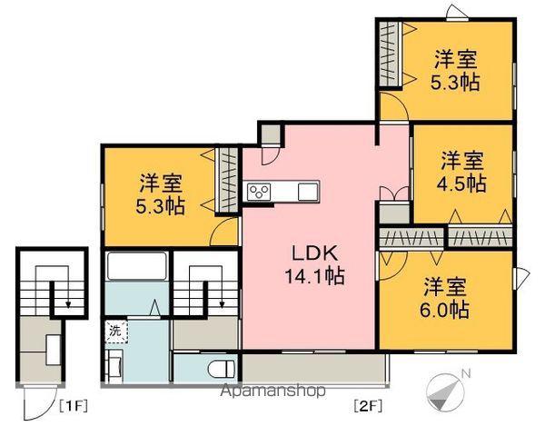 ヘーベルメゾン平和橋(4LDK/2階)の間取り写真