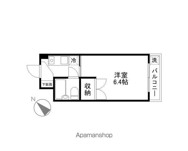 プランドール瀬田(1K/5階)の間取り写真