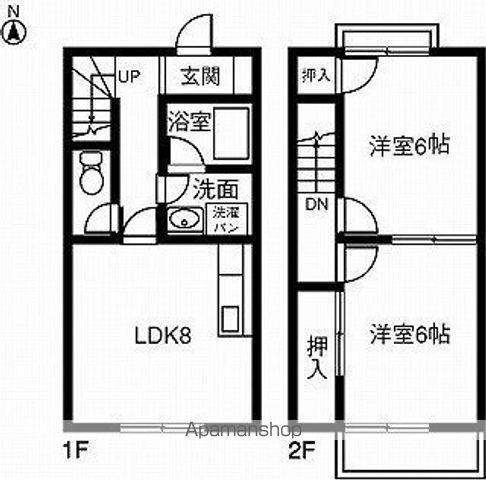 ＤＵＰＬＥＸ　ＩＴＯ　Ａ・Ｂ(2LDK)の間取り写真