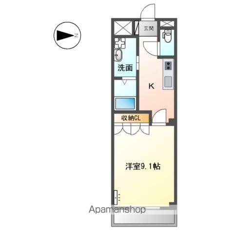 メゾン・ド・サクラ(1K/1階)の間取り写真