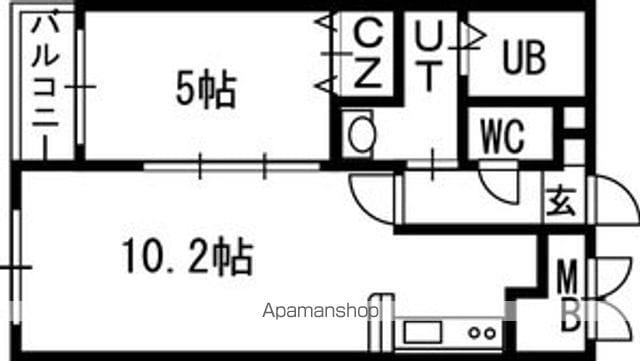 クラッセ円山イースト(1LDK/2階)の間取り写真