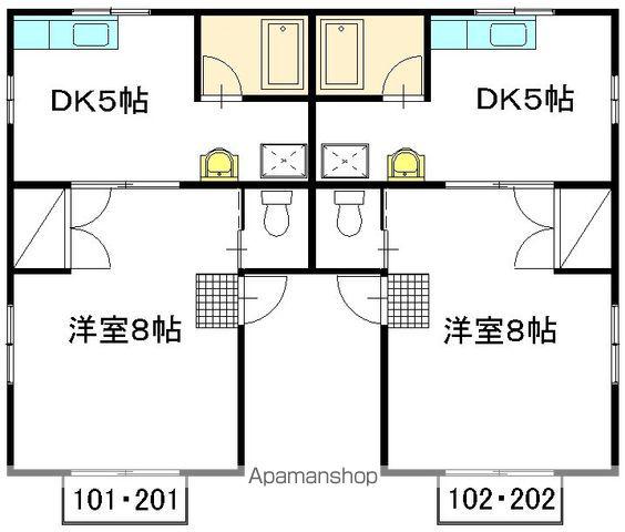 さくらコーポ(1K/1階)の間取り写真