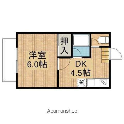 メゾンドール(1DK/1階)の間取り写真