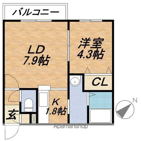 パインヴィレッジⅢ(1LDK/2階)の間取り写真