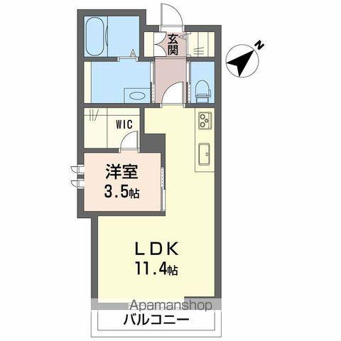 シャーメゾン エステティカ(1LDK/1階)の間取り写真