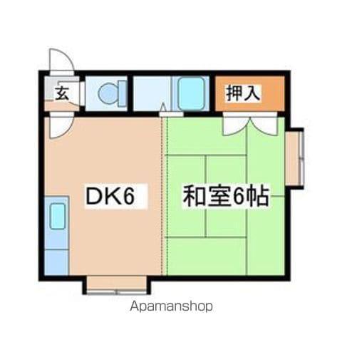 エルムハイツ(1DK/2階)の間取り写真