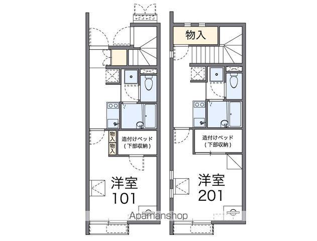レオネクストボンヌール(1K/2階)の間取り写真