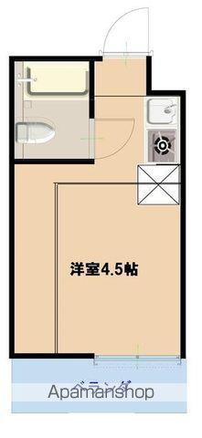 レーヴ国分寺(ワンルーム/2階)の間取り写真