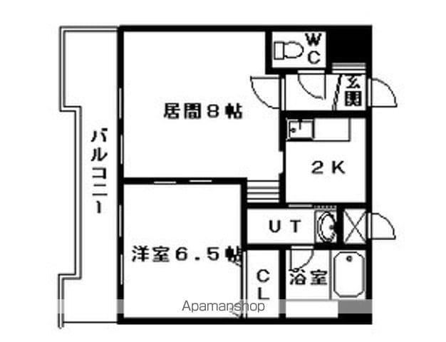 ストラッセ本郷(1LDK/4階)の間取り写真
