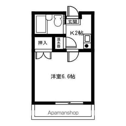 LIVEX 赤見(1K/2階)の間取り写真