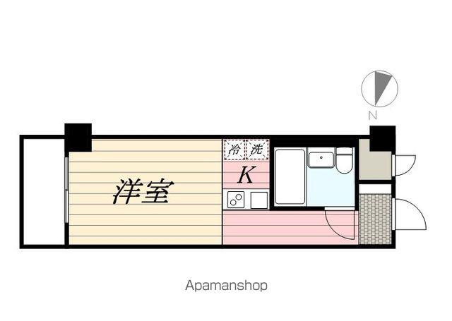 ガーデンプラザ横浜南(ワンルーム/9階)の間取り写真