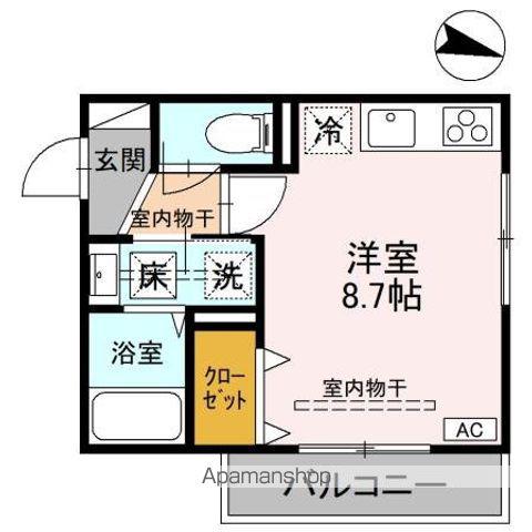 トリニティマーチ(ワンルーム/1階)の間取り写真