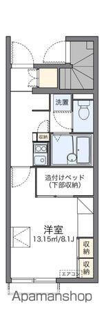 レオパレスフジサキⅢ(1K/1階)の間取り写真