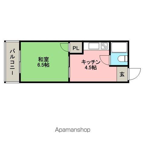 パークコート箱崎(1DK/3階)の間取り写真